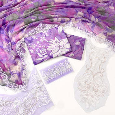 Aneelas Emb Luxury Lawn-3PC