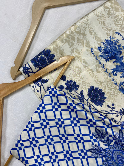 Lulusar Silk Shirt & Trouser 2-Pcs
