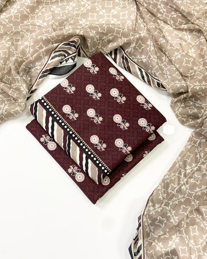 Bin Saeed Digital Printed Lawn 3PC