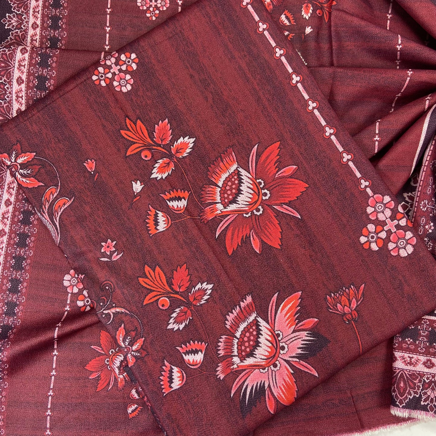 Digital Printed Wool Dhanak-Shirt