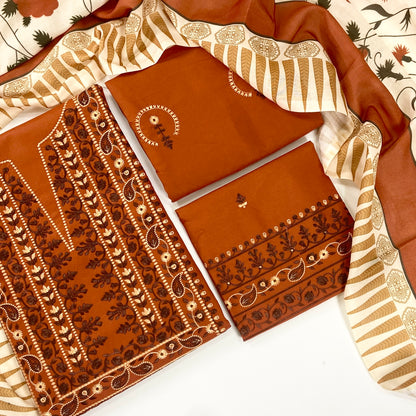 Zara Shahjahan Luxury Emb Dhanak Marina 3PC