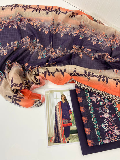 Khaadi Printed Lawn 3-PC