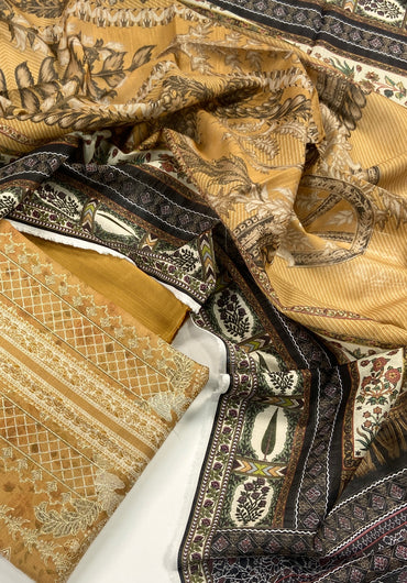 Mausummery Digital Printed Khaddar 3PC