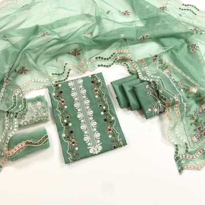 Aneelas Luxury Embroidered Lawn 3PC