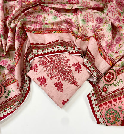 Mausummery Digital Printed Khaddar 3PC