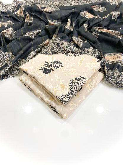 Elegance By Anaya Noor Printed Khaddar 3PC