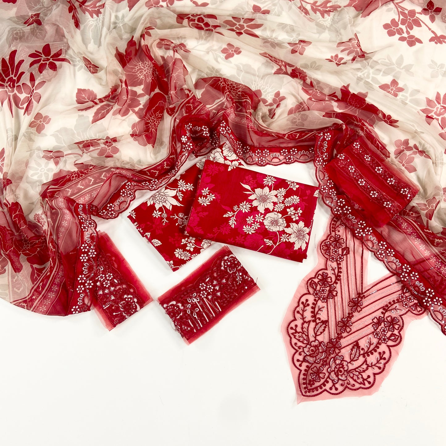Aneelas Embroiderd & Digital Printed Lawn 3PC