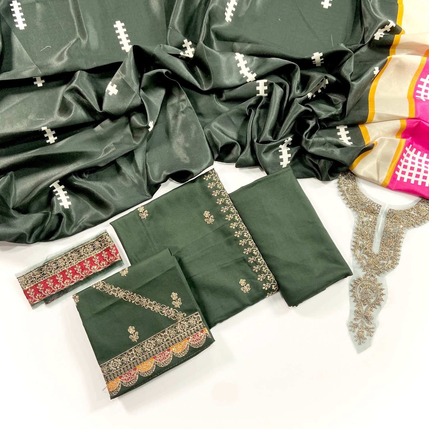 Maria B Luxury Emb Dhanak-3PC