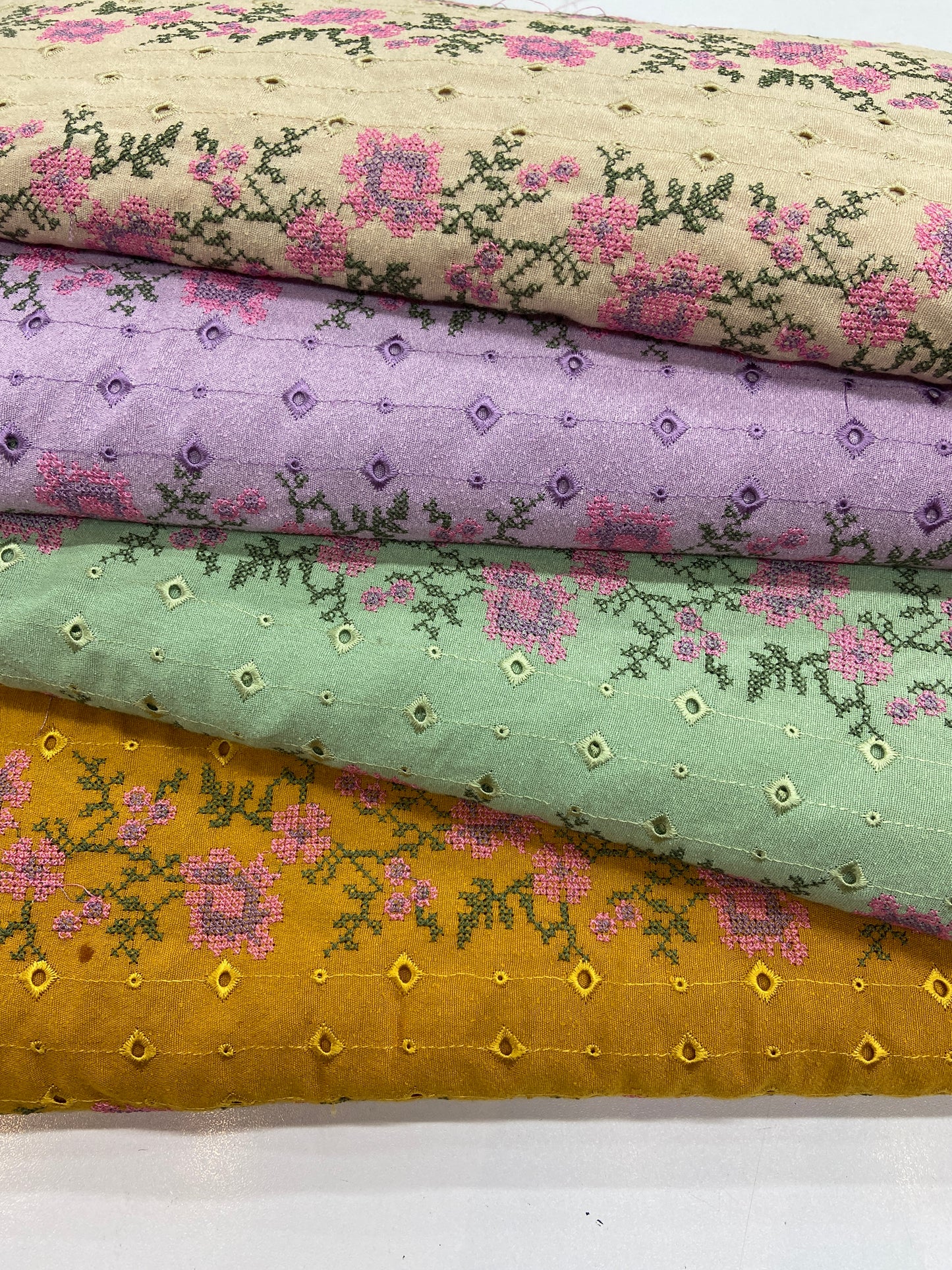 Pack of 4 – Bareeze Style Embroidered Karandi Fabric 2-PC