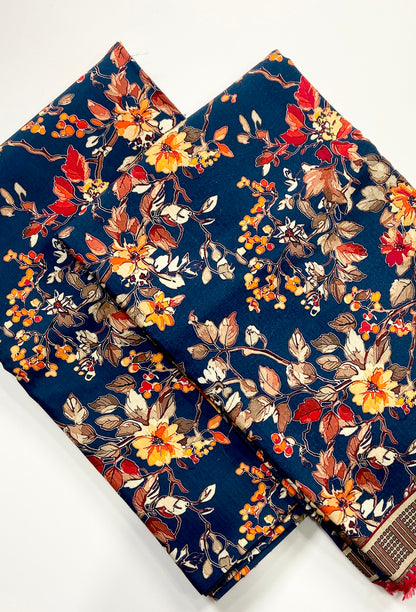 Anaya Noor Printed Bana Dora Slub Linen 2PC