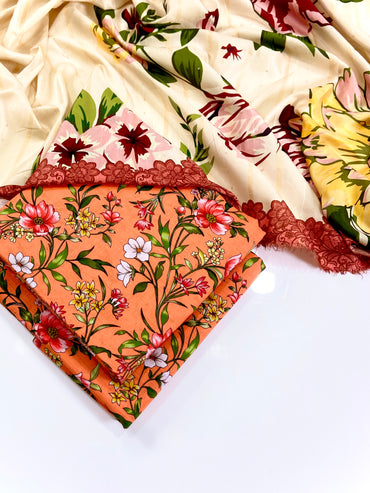 Elegance By Anaya Noor Printed Khaddar 3PC