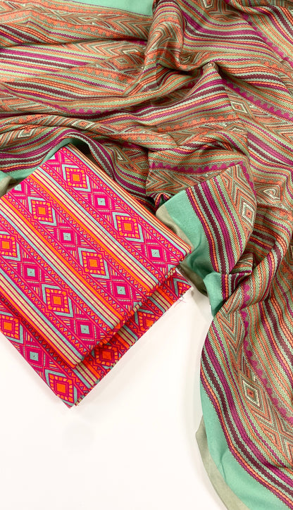 Bareeza Printed Khaddar 3PC