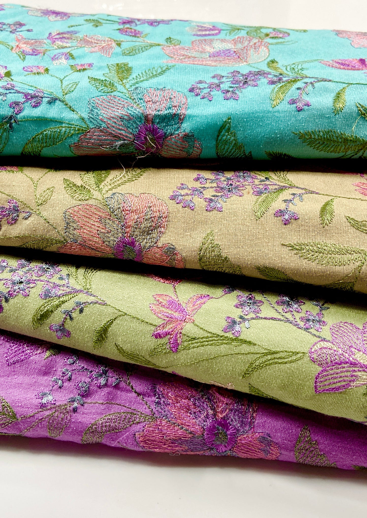 Pack of 4 – Bareeze Style Embroidered Karandi Fabric 2-PC