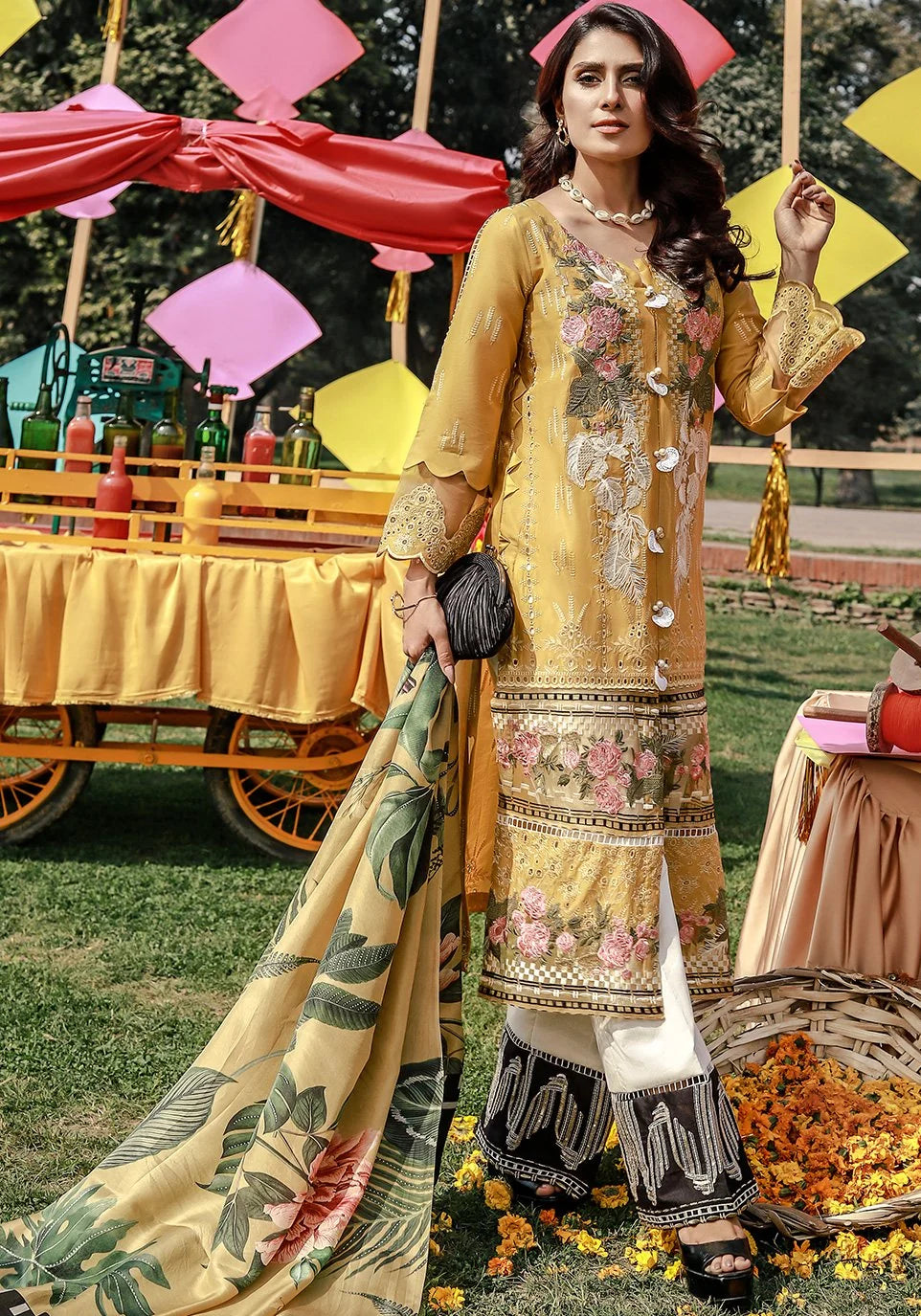 Elaf Luxury Embroidered Lawn 3PC