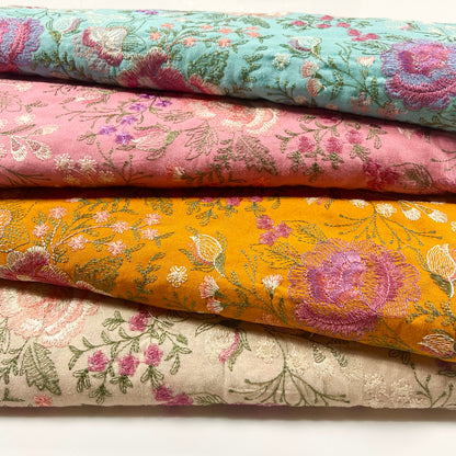 Pack of 4 – Bareeze Style Embroidered Karandi Fabric 2-PC