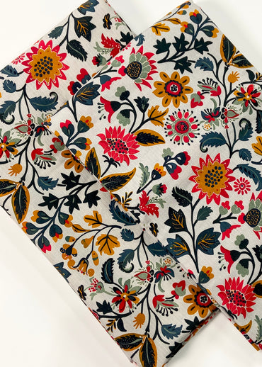Anaya Noor Printed Bana Dora Slub Linen 2PC