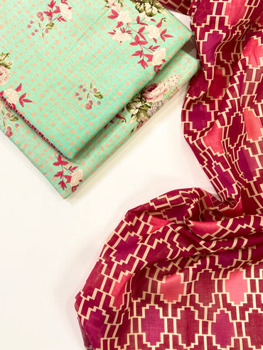 Bin Saeed Digital Printed Lawn 3PC