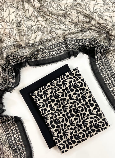 Regalia Black Series Digital Printed Lawn 3PC