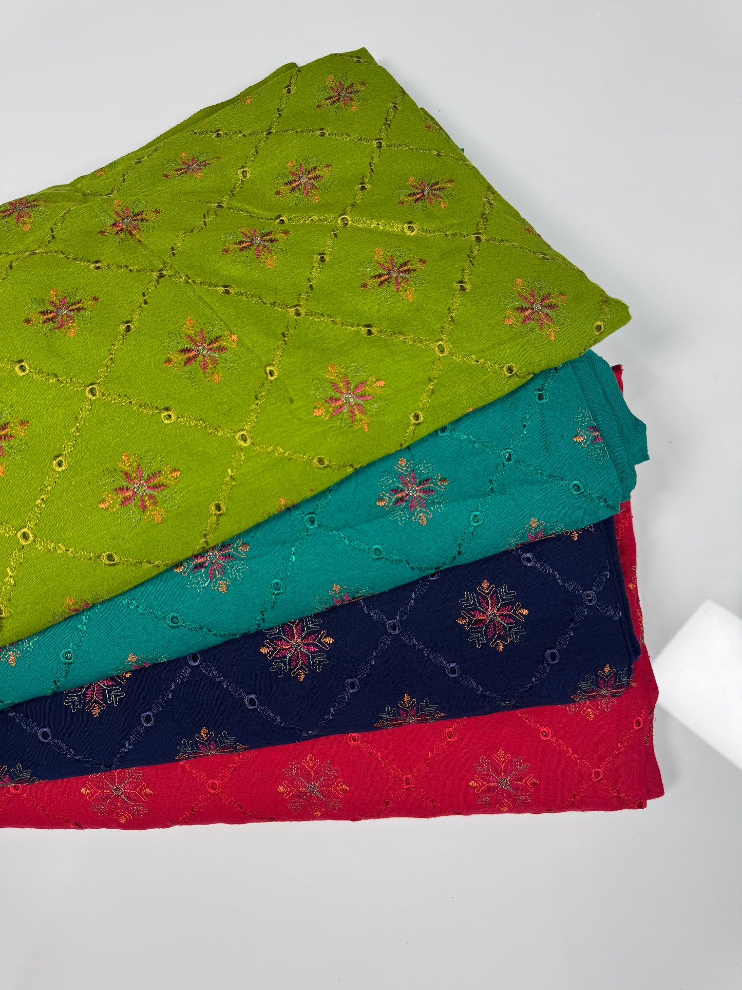 Pack of 4 – Bareeze Style Embroidered Karandi Fabric 2-PC
