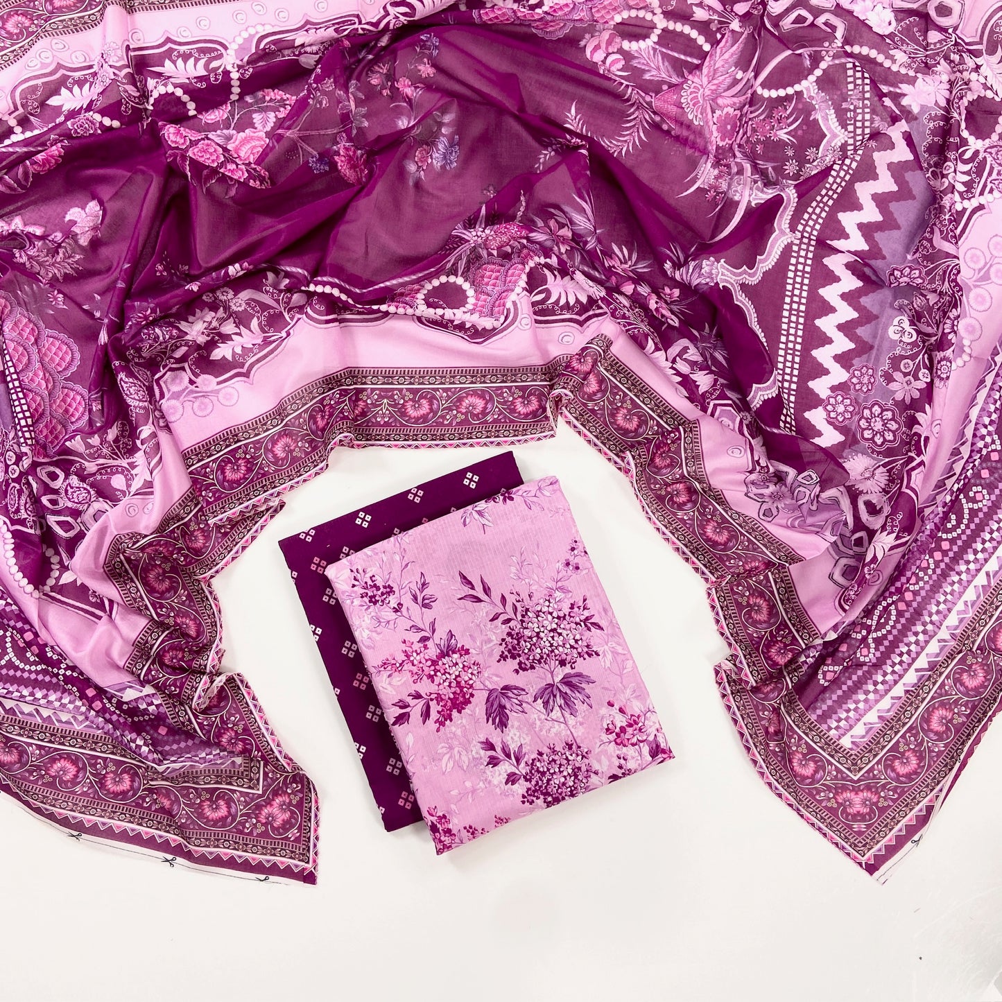 Reemse Digital Printed Banadora Lawn 3PC