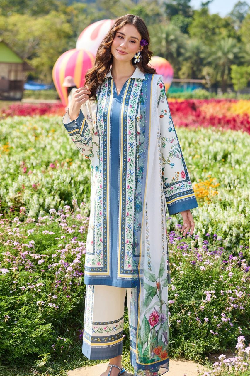 Farasha Digital Printed Lawn 3PC