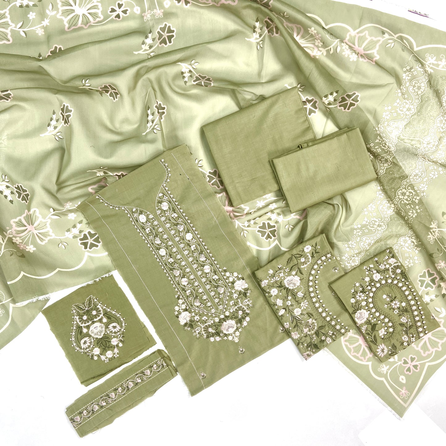 Nishat Embroidered Lawn 3PC