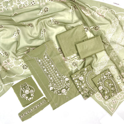 Nishat Embroidered Lawn 3PC