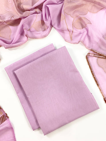 Self Jacquard Voil Shawl 3PC Unstitched