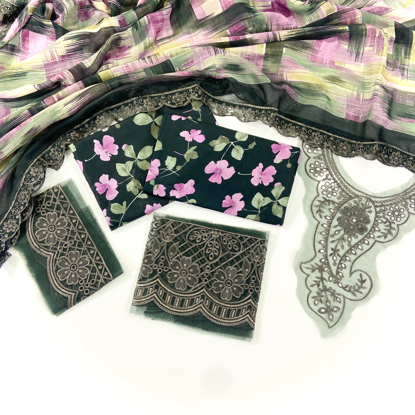 Sapphire Emb luxury Lawn-3PC