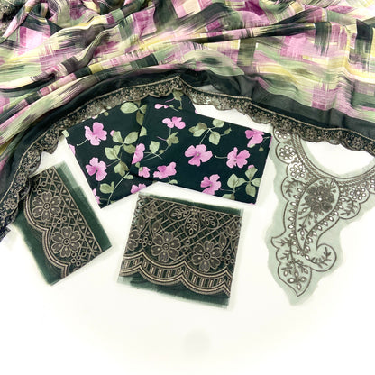 Sapphire Emb luxury Lawn-3PC
