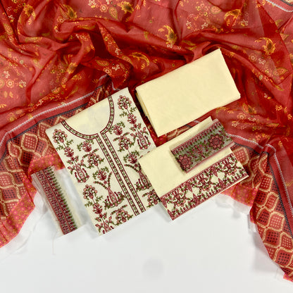 Hussain Rehar Luxury Embroidered Lawn 3PC
