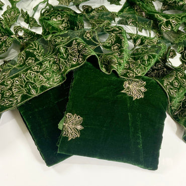 Bareeze Velvet Shawl With Aplic Work 3PC