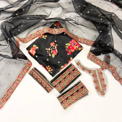 Charizma Luxury Silk With Embroidered 3PC