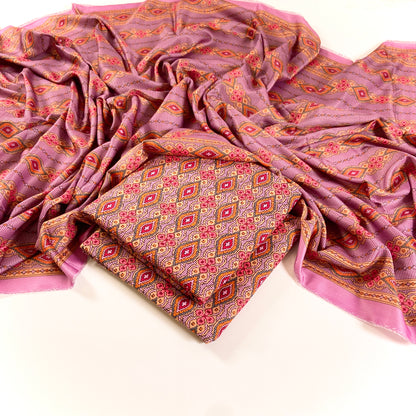 Bareeze Digital Printed Slub Khaddar 3PC