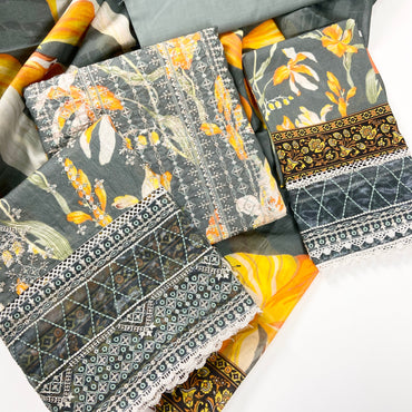 Fantak By Anaya Noor Heavy Emb Lawn 3PC