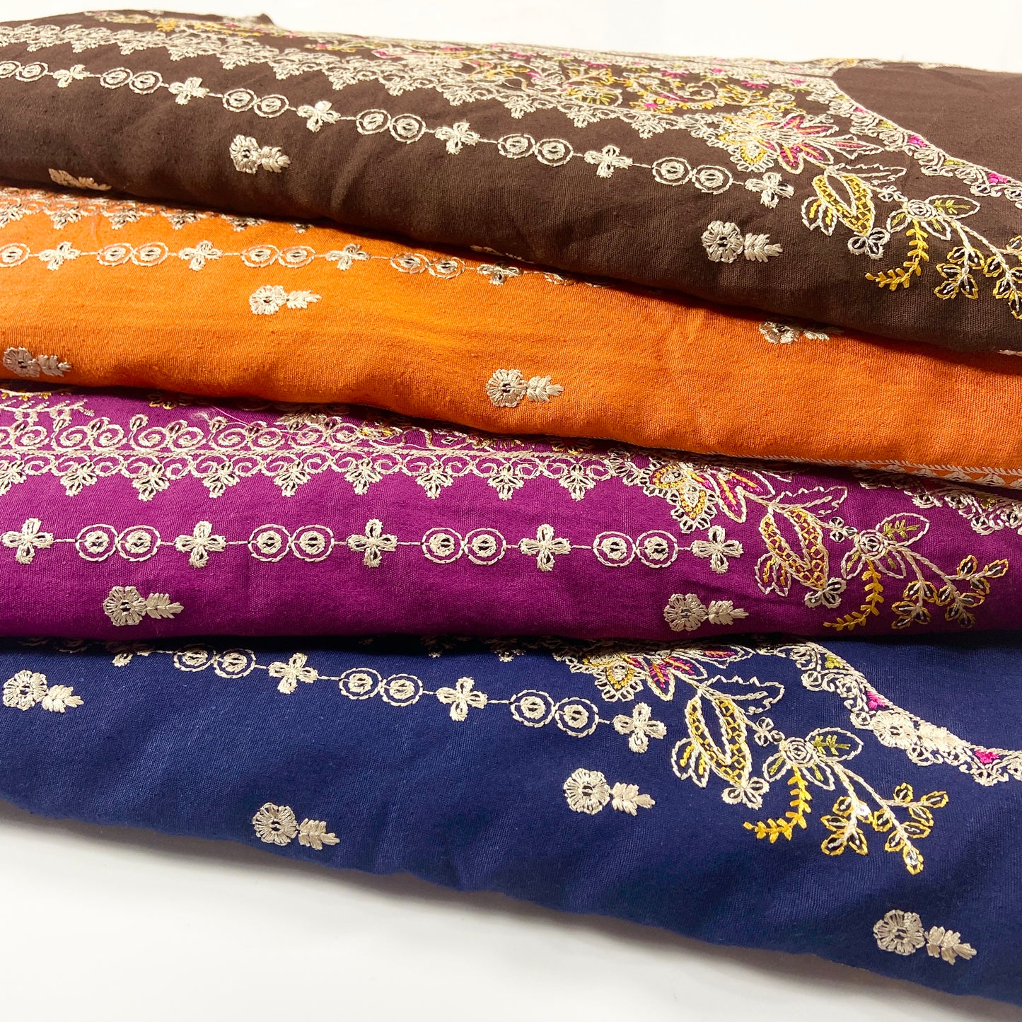 Pack of 4 – Bareeze Style Embroidered Karandi Fabric 2-PC