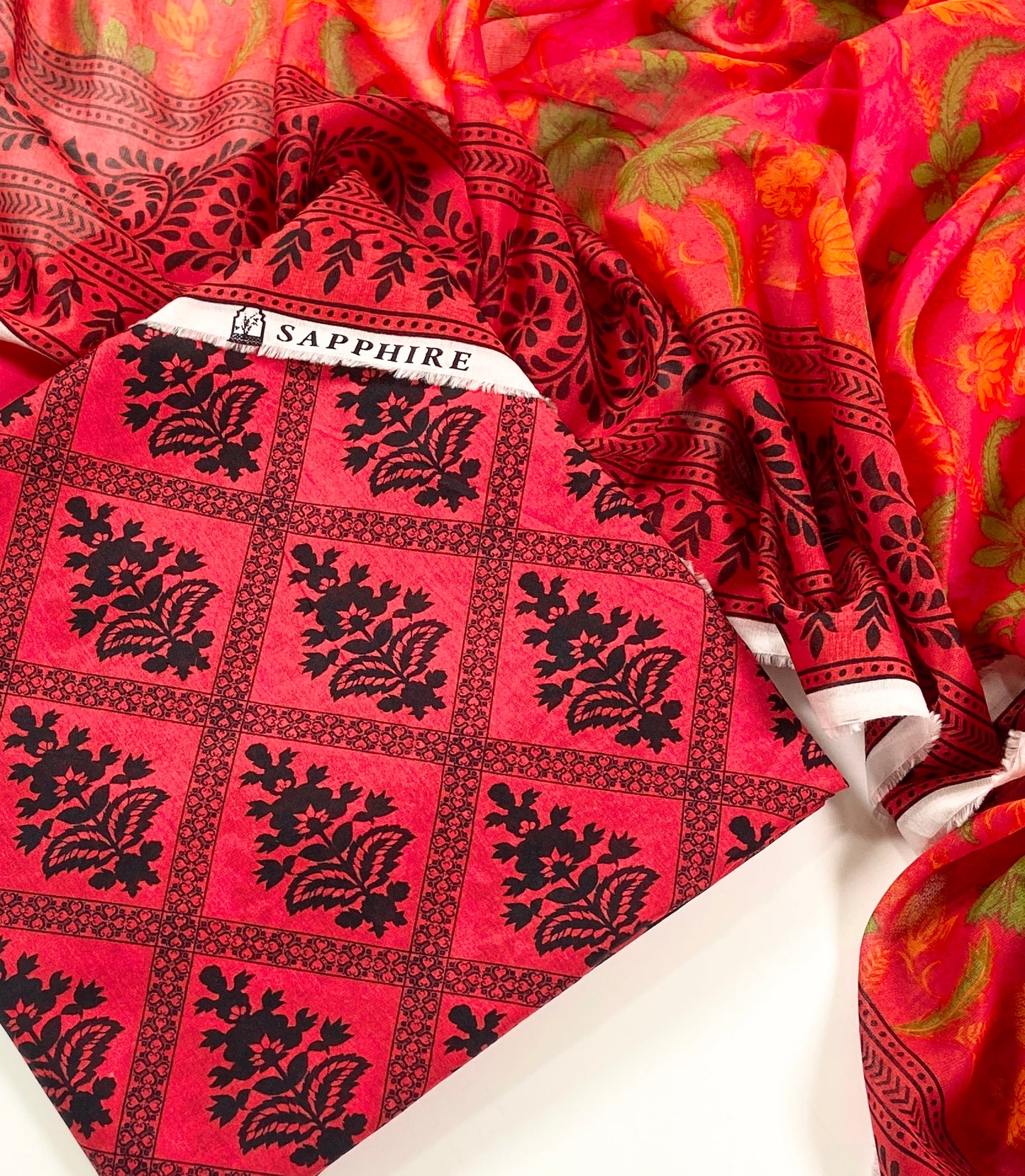 Sapphire Printed Lawn 3PC