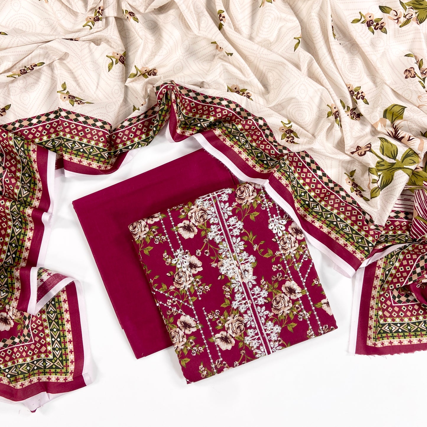 Riwaaz By Anaya Noor Printed & Emb Lawn 3PC