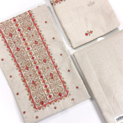 Bareeze White Embroidered Khaddar 3PC