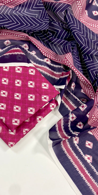 Bin Saeed Digital Printed Lawn 3PC