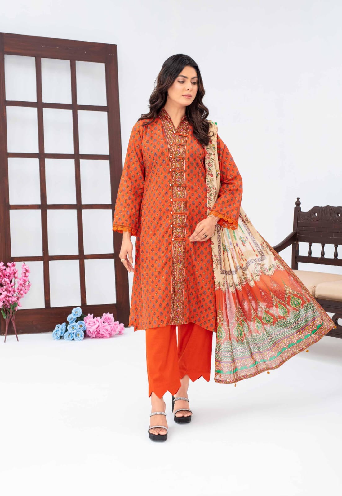 Mahi Digital Printed Lawn 3-PC