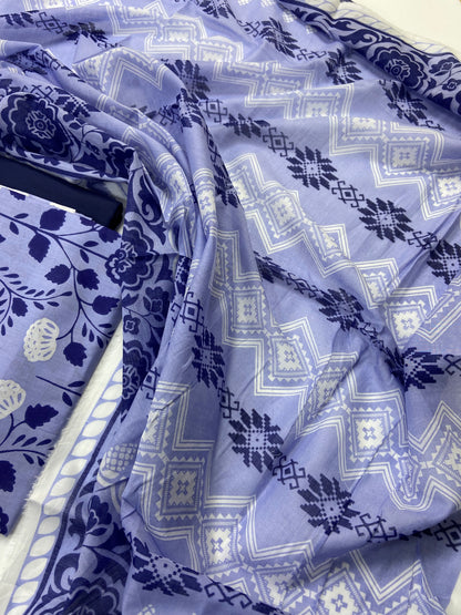 Popular Vol-02 Printed Lawn 3-PC