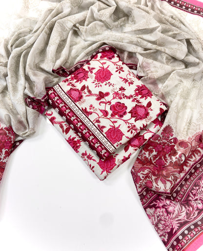 Bin Saeed Digital Printed Lawn 3PC