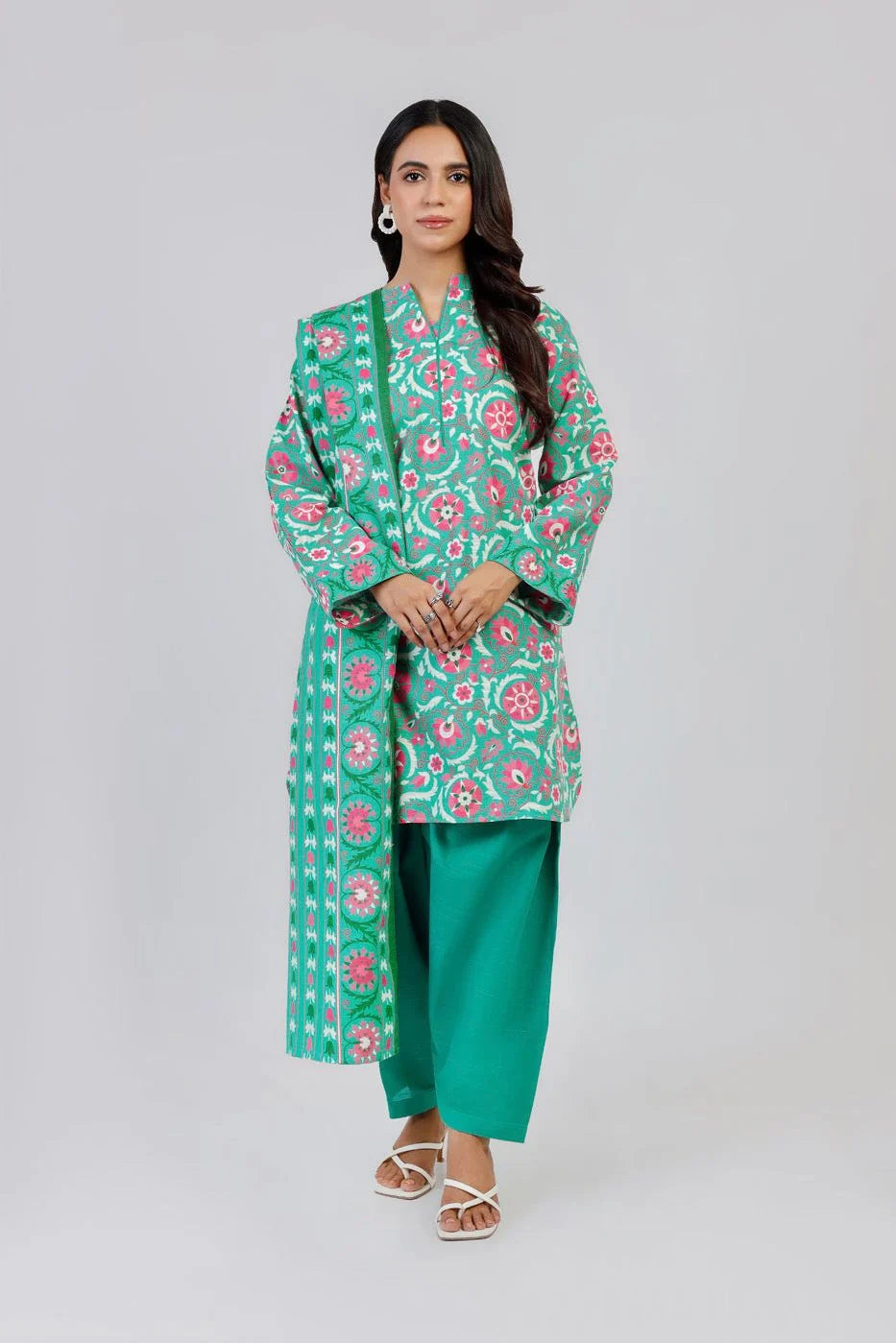 Alkaram Classic Digital Printed Lawn 3PC