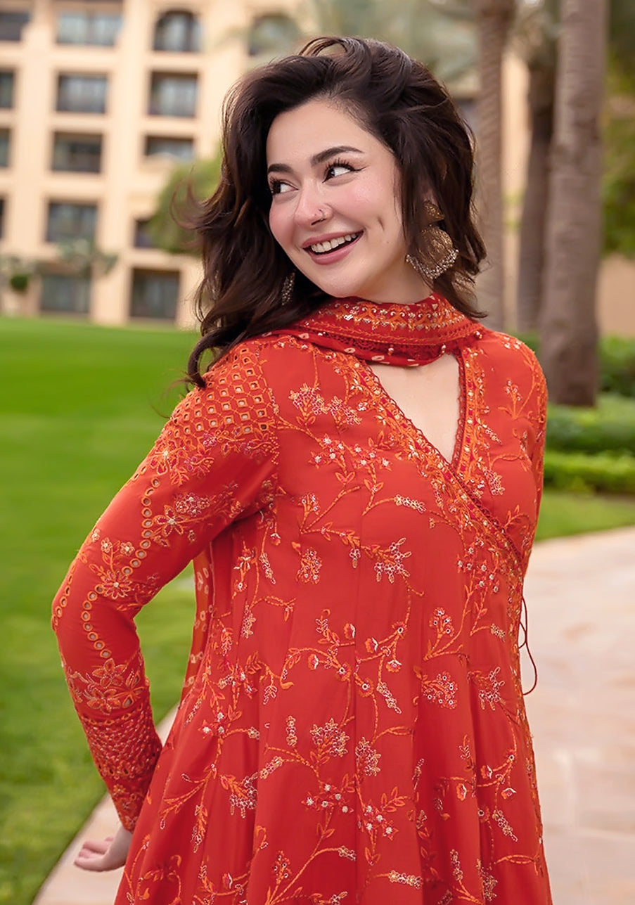 Faiza Saqlain Luxury Emb Lawn Karandi 3PC