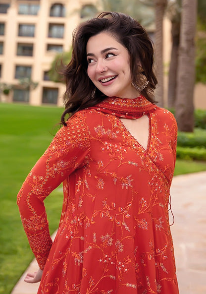 Faiza Saqlain Luxury Emb Lawn Karandi 3PC