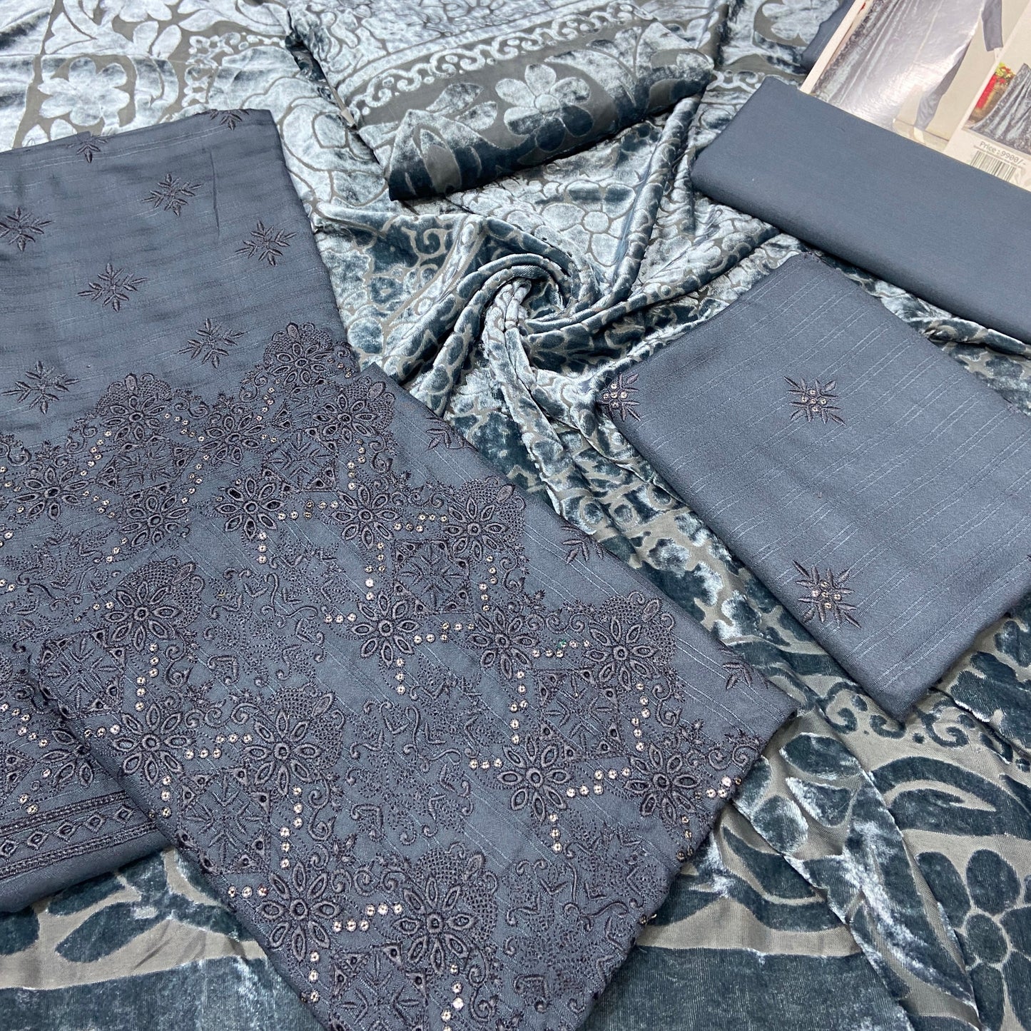 Gulmohar By Anaya Noor Embroidered Slub Wool 3-PC