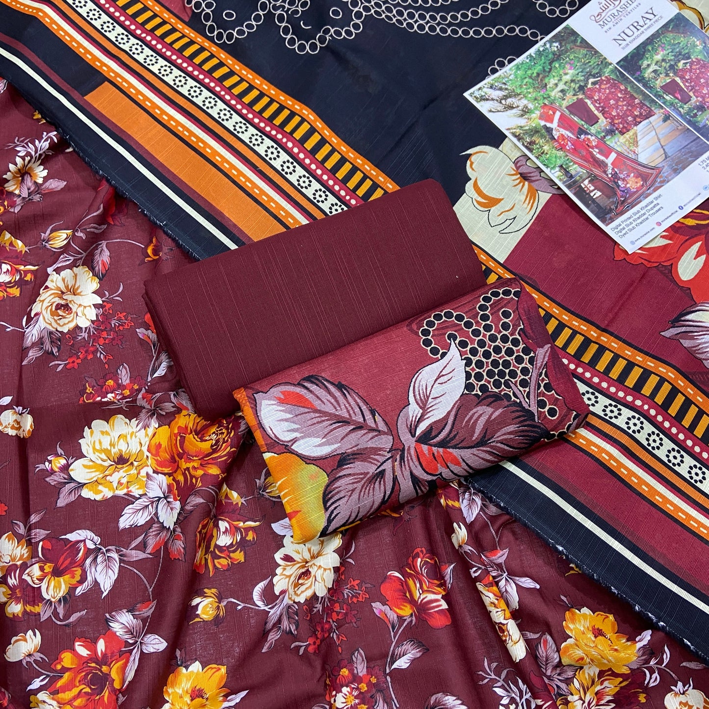 Nuray By Murashe Slub Khaddar 3PC