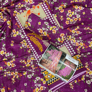 Murashe Printed Slub Khaddar-3PC