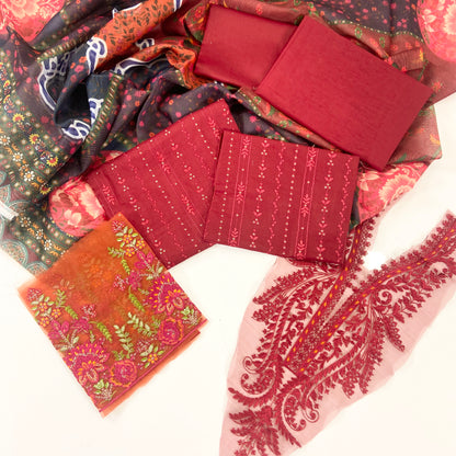Maria B Emb Luxury Lawn-3PC